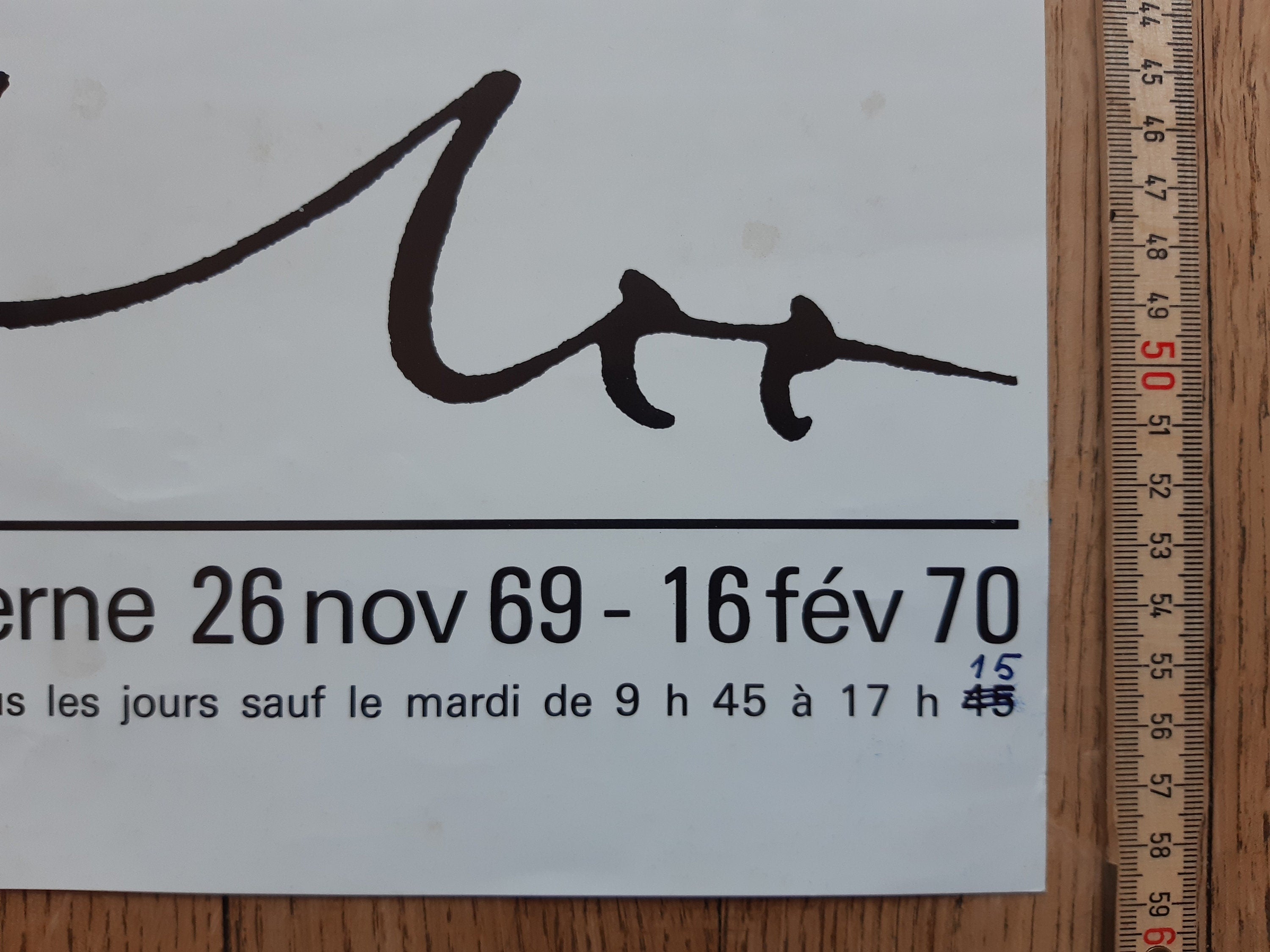 Paul Klee original art poster - 15.2"×23.2" (38.7×59cm)