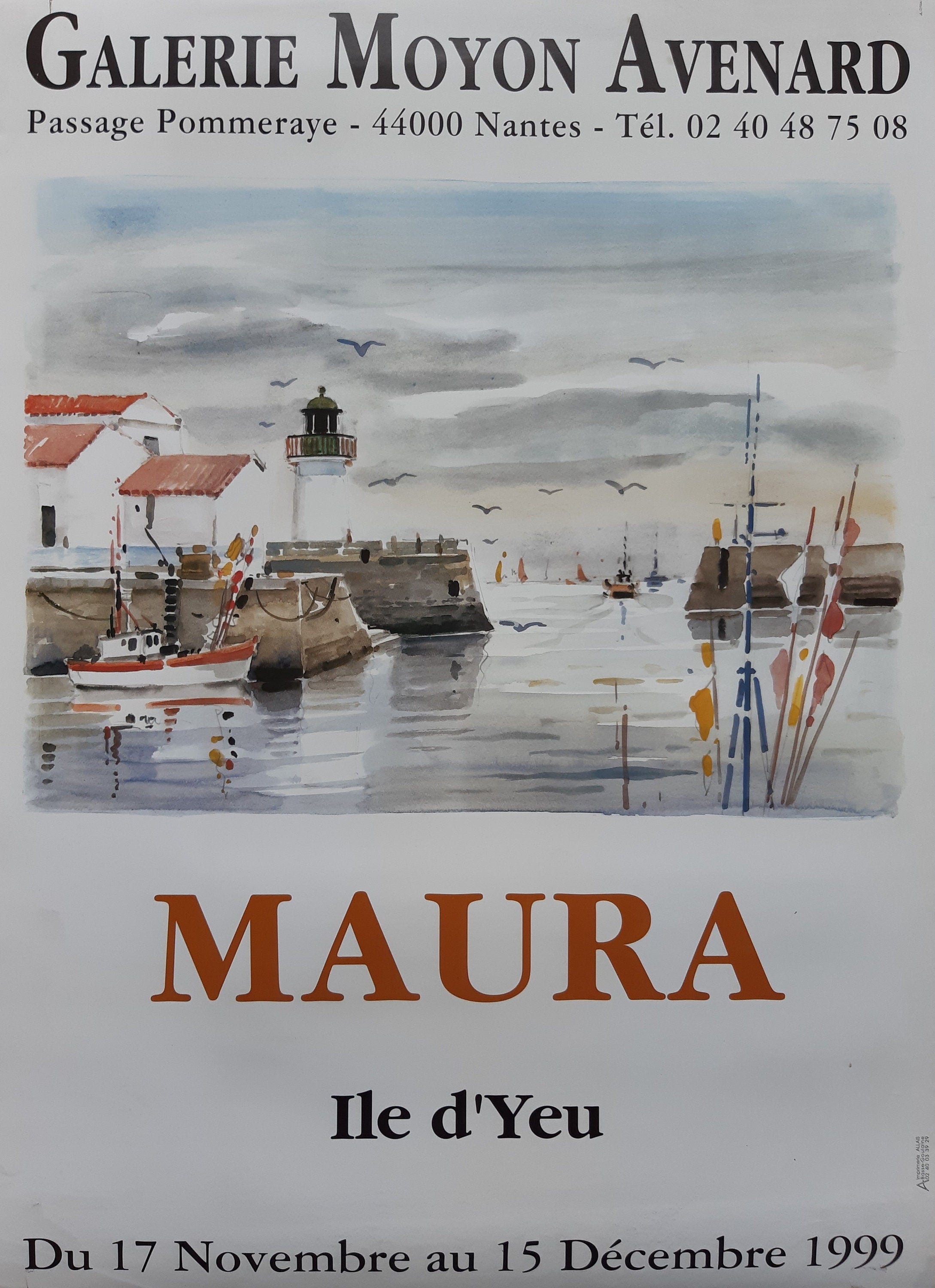 Maura Kunstausstellung Plakat – 19.5"×27.0" (49.5×68.5cm)