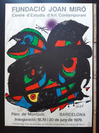 Miro originales Kunstausstellungsplakat – 50×70 cm