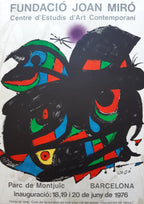 Miro originales Kunstausstellungsplakat – 50×70 cm