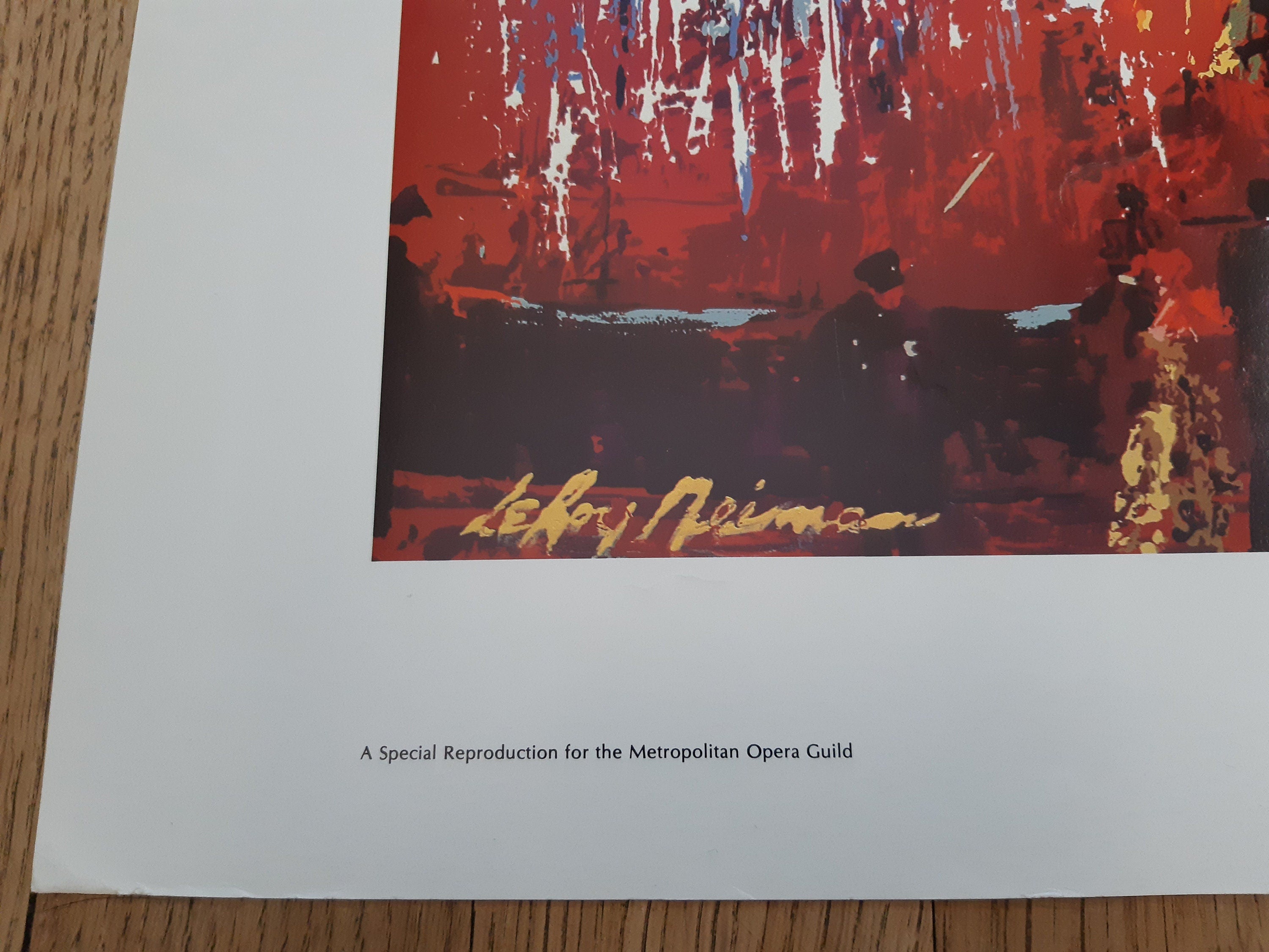 Leroy Neiman original art poster folded - 29.5"×25.2" (75×64cm)