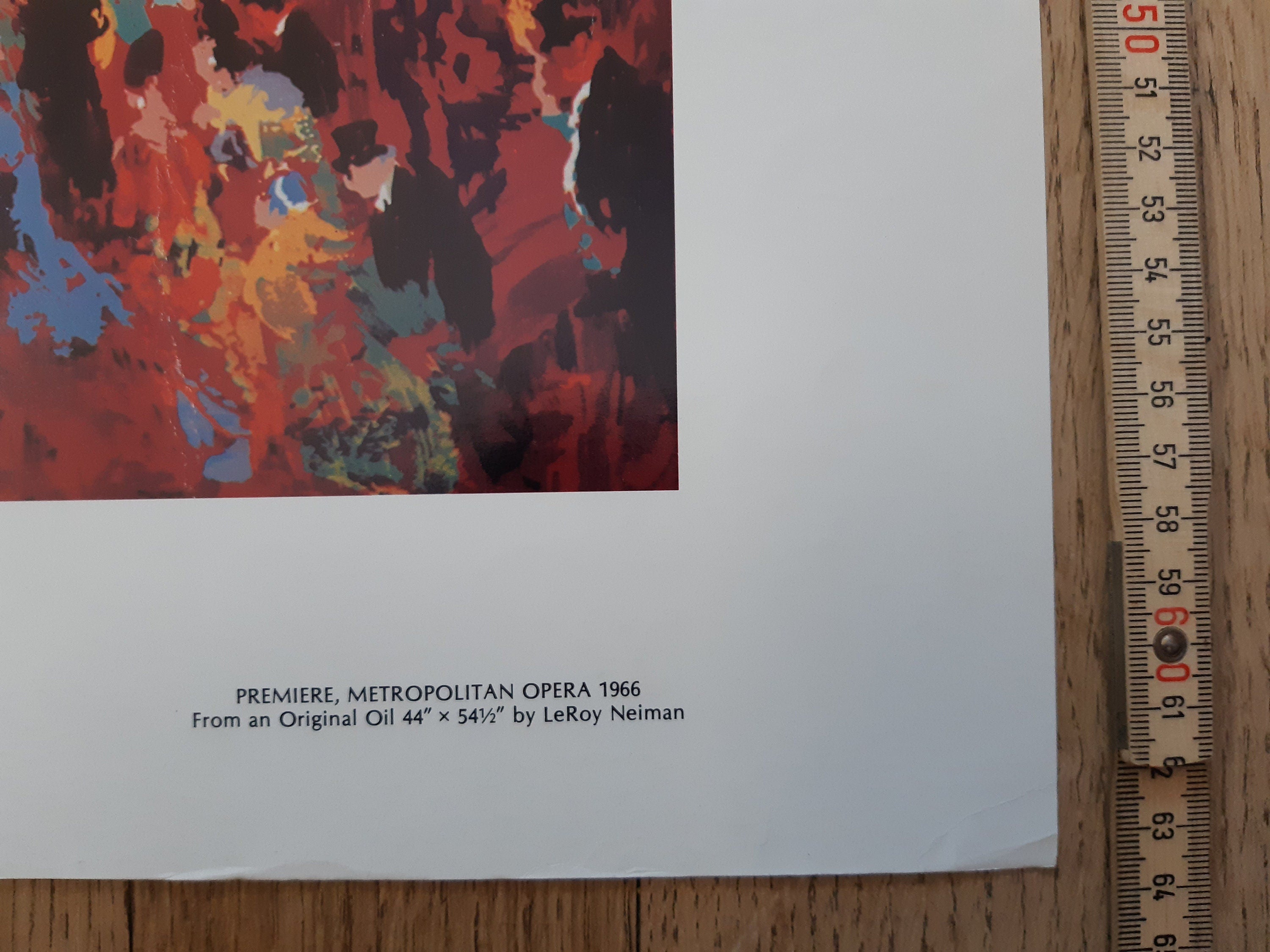 Leroy Neiman original art poster folded - 29.5"×25.2" (75×64cm)
