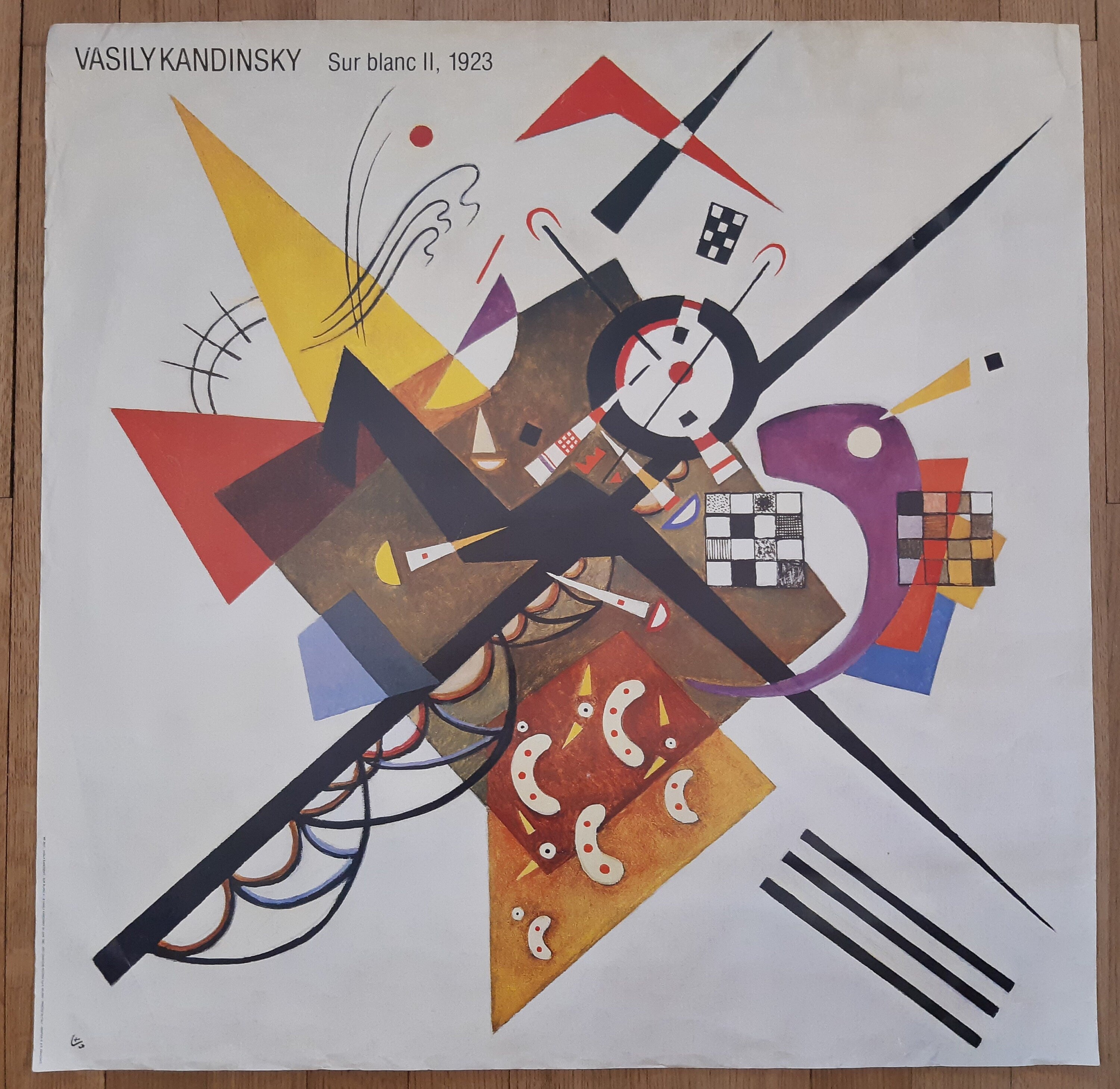 Wassily Kandinsky large vintage art print - 35.4"×35.4" (90×90cm)