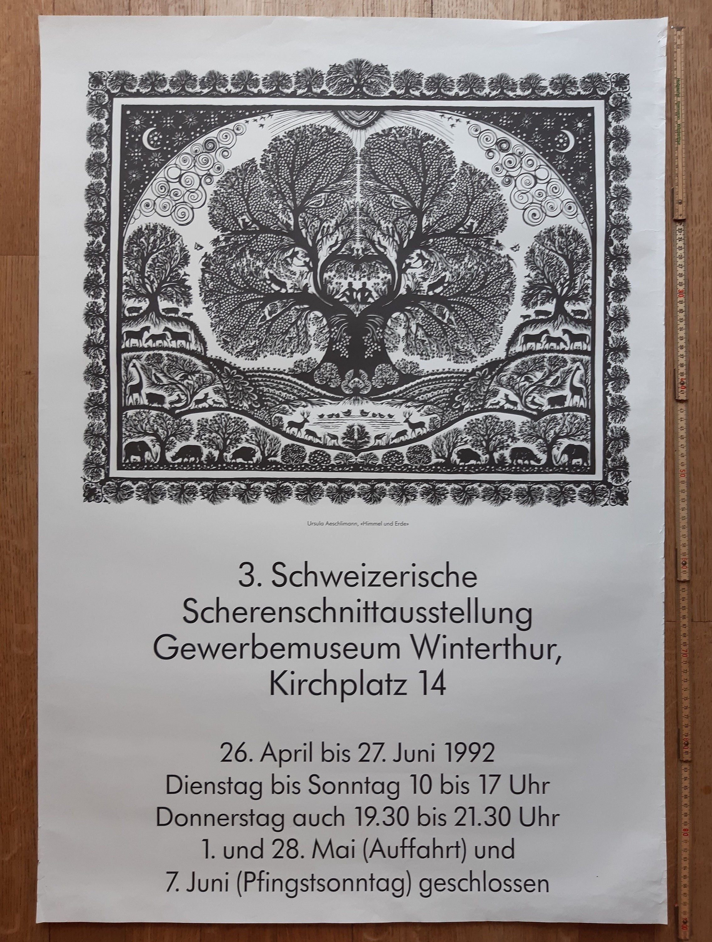 Papercut Original-Kunstausstellungsposter – 70×100 cm