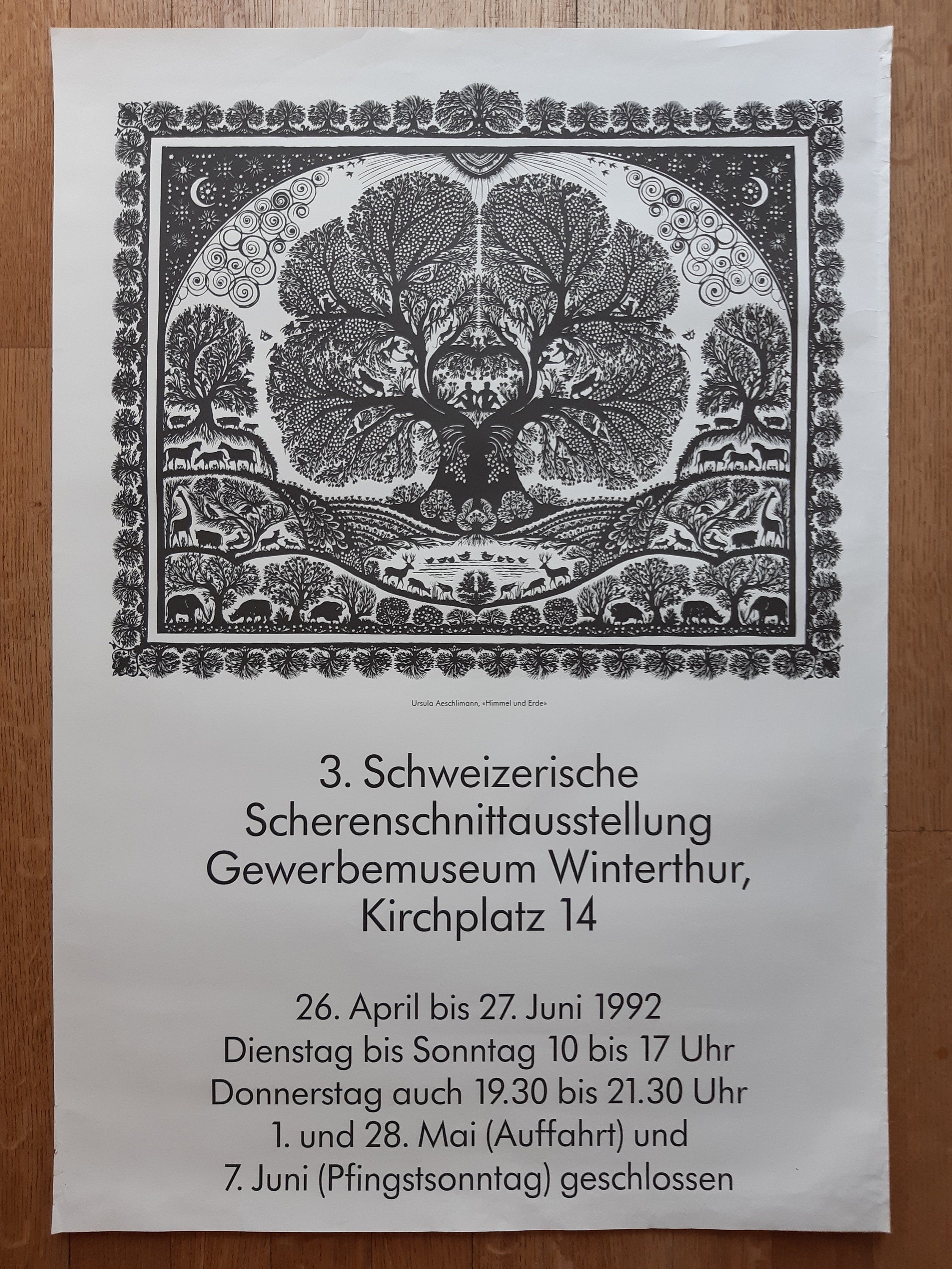 Papercut Original-Kunstausstellungsposter – 70×100 cm