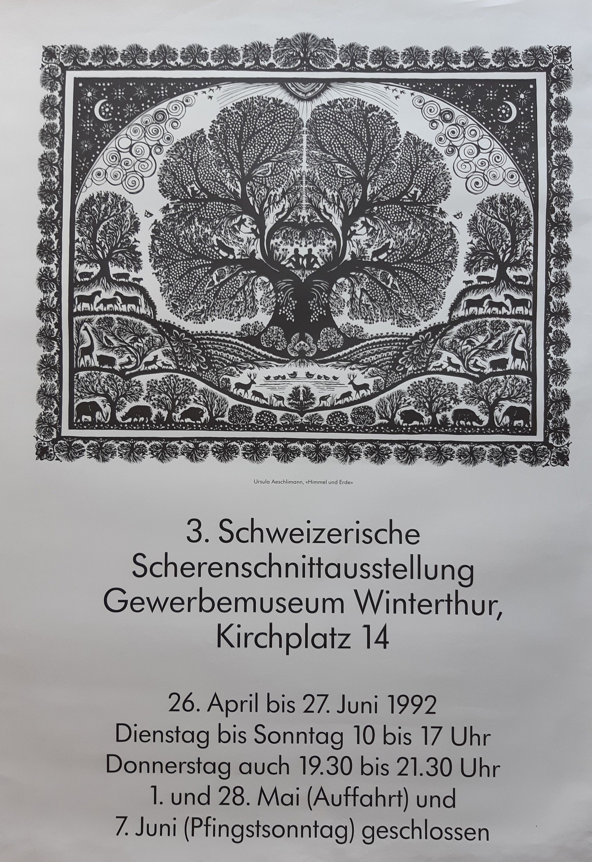 Papercut Original-Kunstausstellungsposter – 70×100 cm