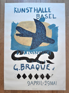 Georges Braque original art exhibition poster - 35.8"×50.0" (91×127cm)