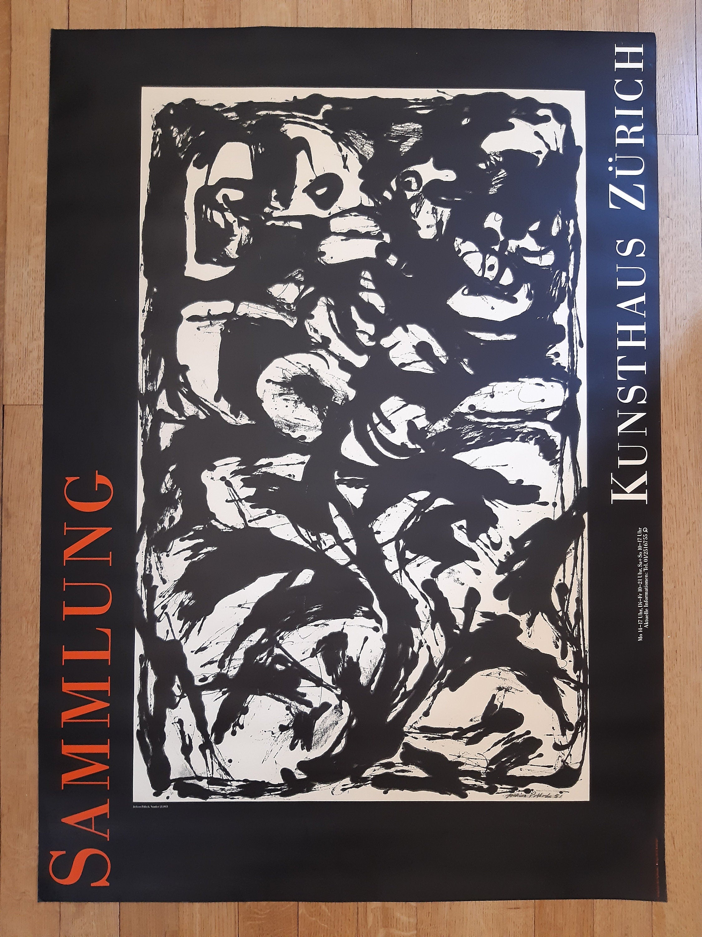 Jackson Pollock Original Kunstposter - 91×127cm (35.8"×50.0")
