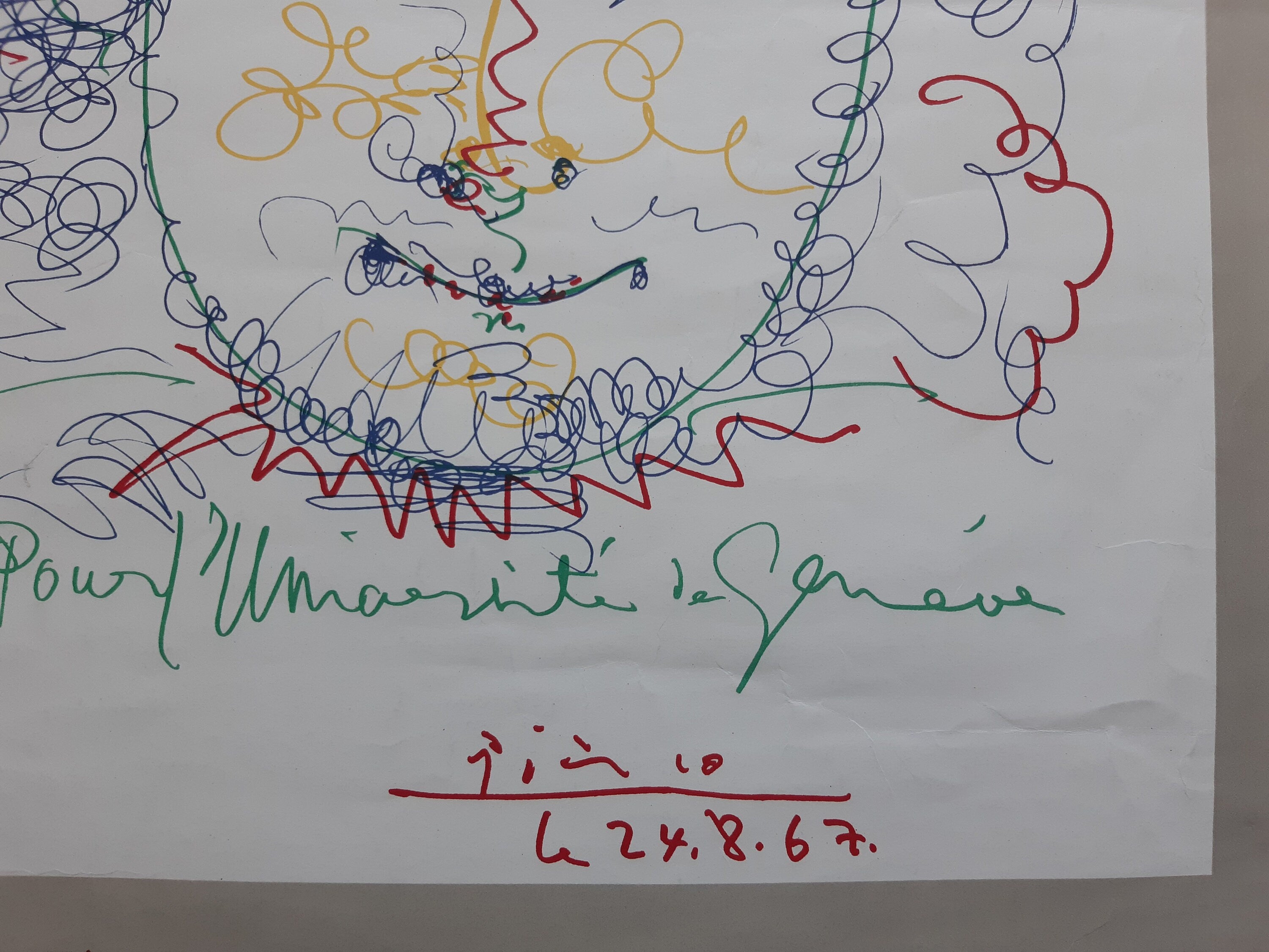 Picasso Original-Kunstposter - 46×63cm