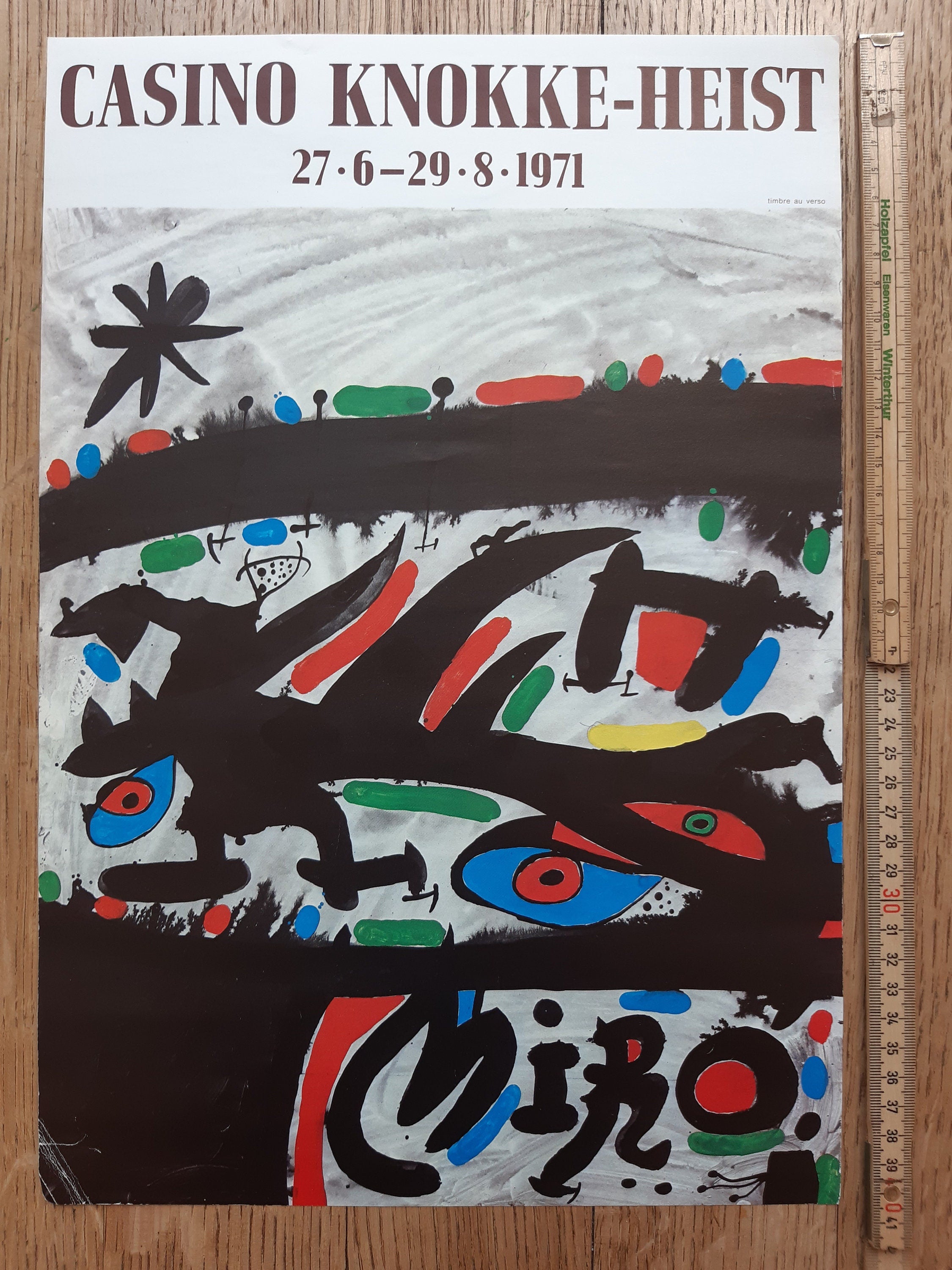 Miro Original-Kunstausstellung Mini-Poster – 27,7×41 cm