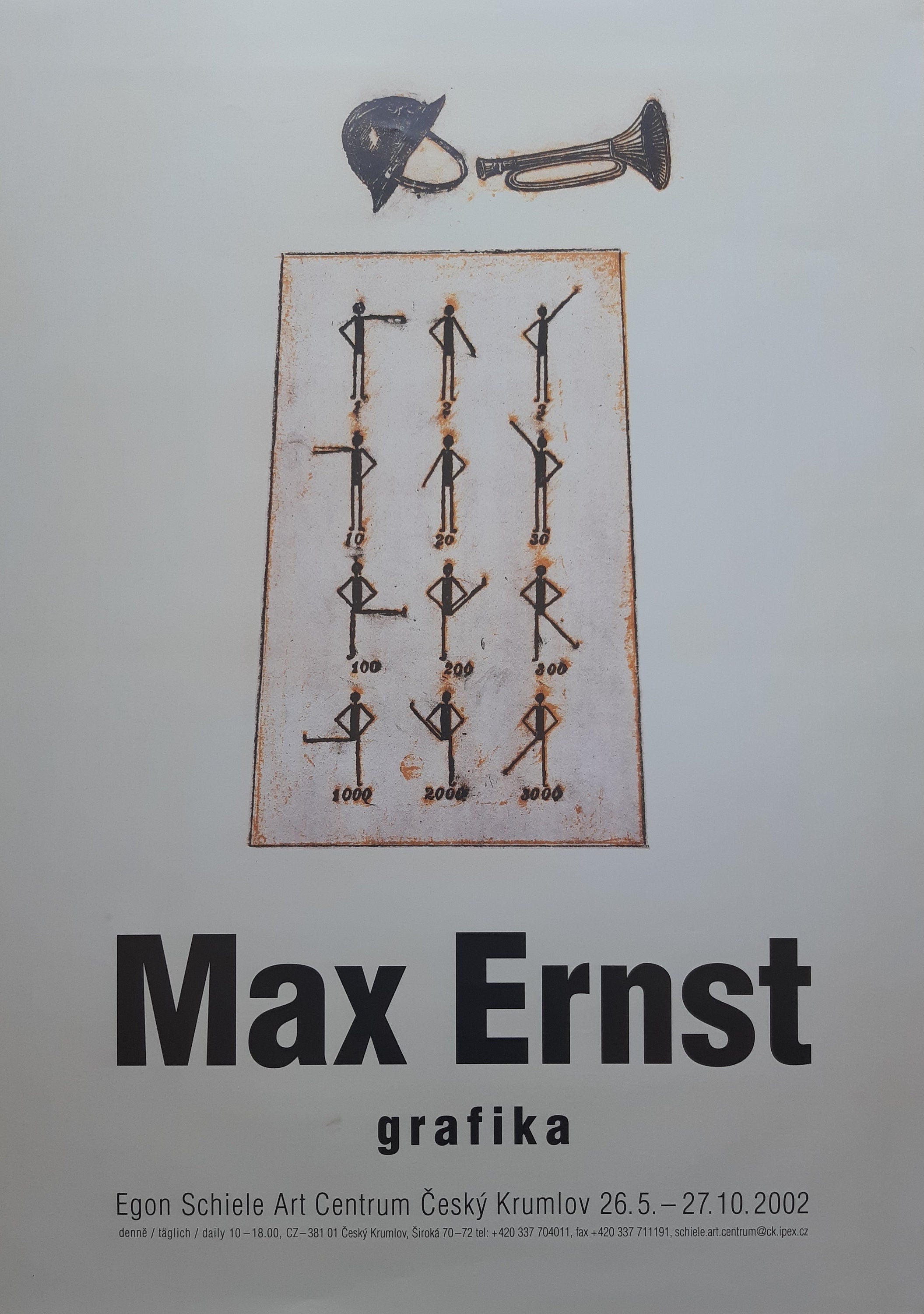 Max Ernst originales Kunstplakat – 59,4×84 cm