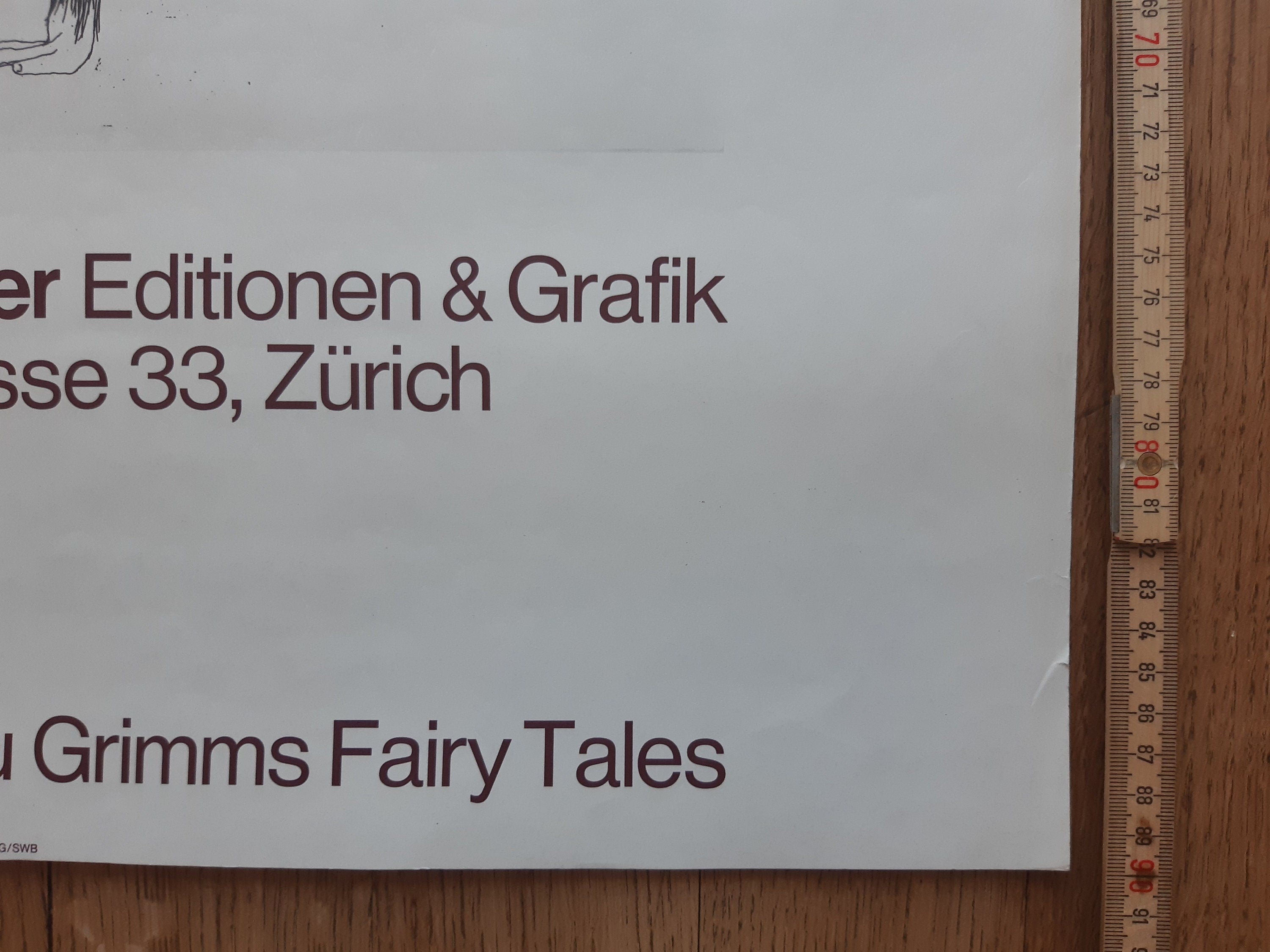 David Hockney original art poster used - 25.2"×35.4" (64×90cm)