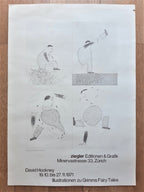 David Hockney original art poster used - 25.2"×35.4" (64×90cm)