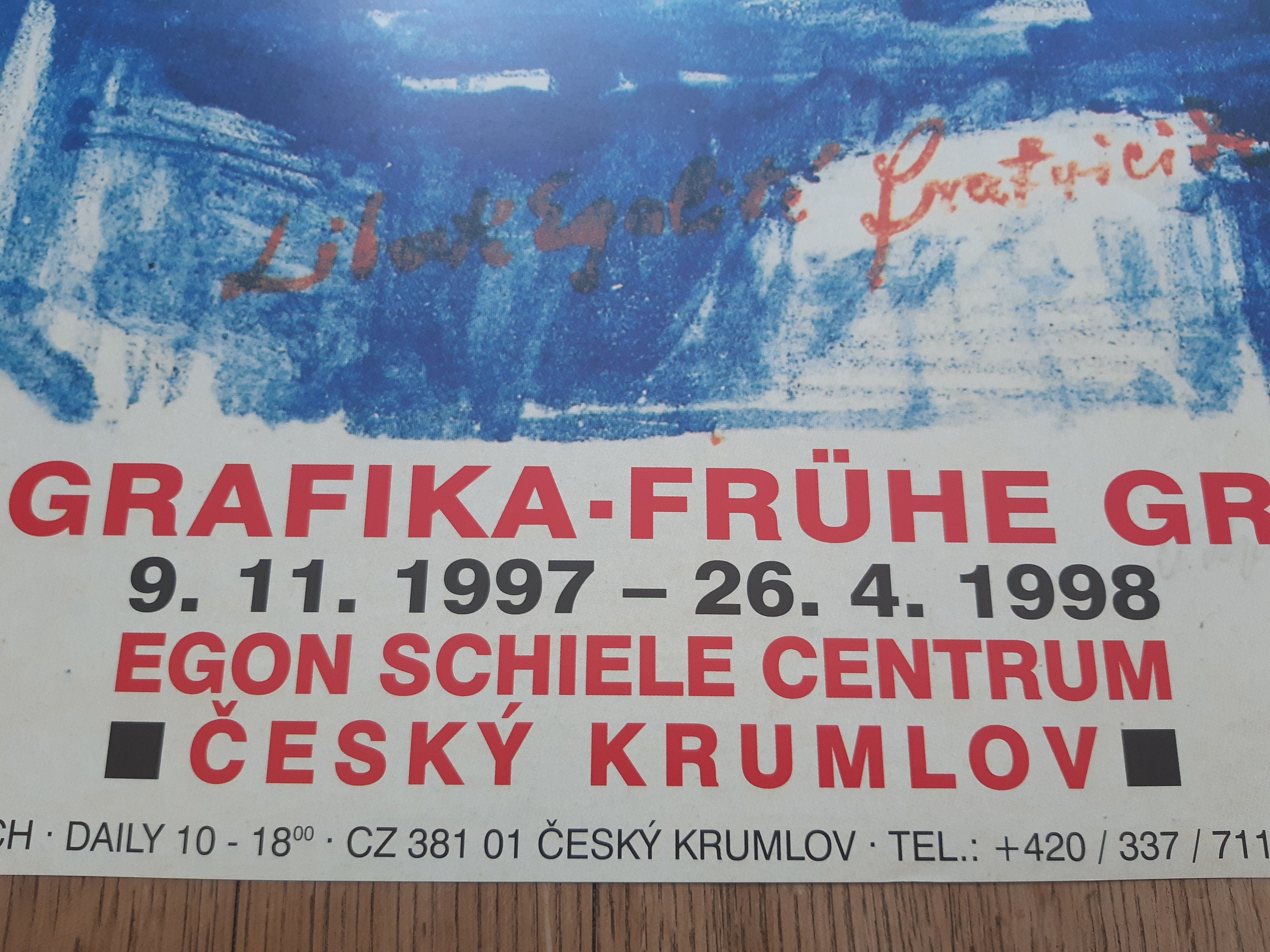 Oskar Kokoschka original art poster - 23.2"×33.1" (59×84cm)