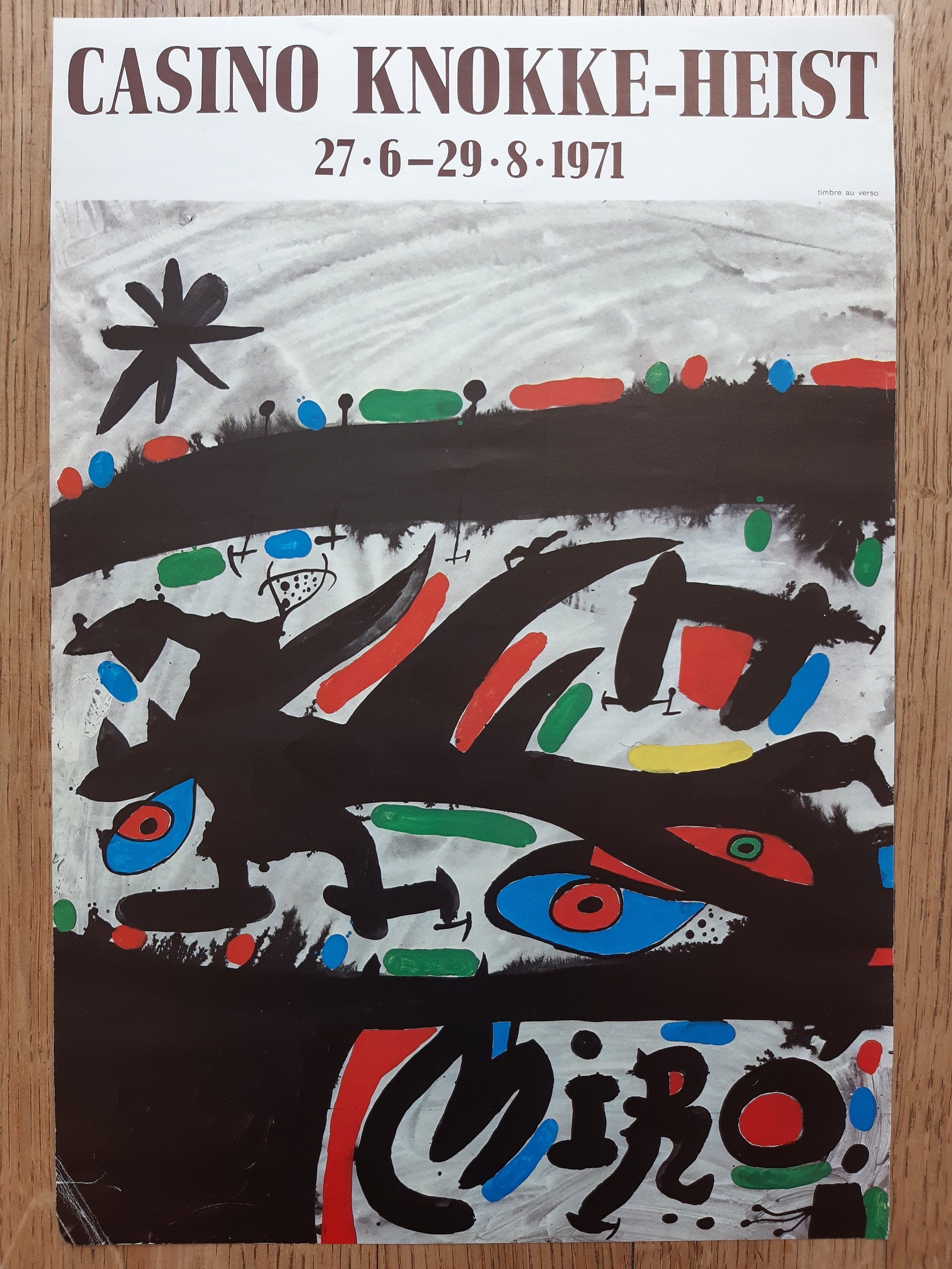 Miro Original-Kunstausstellung Mini-Poster – 27,7×41 cm