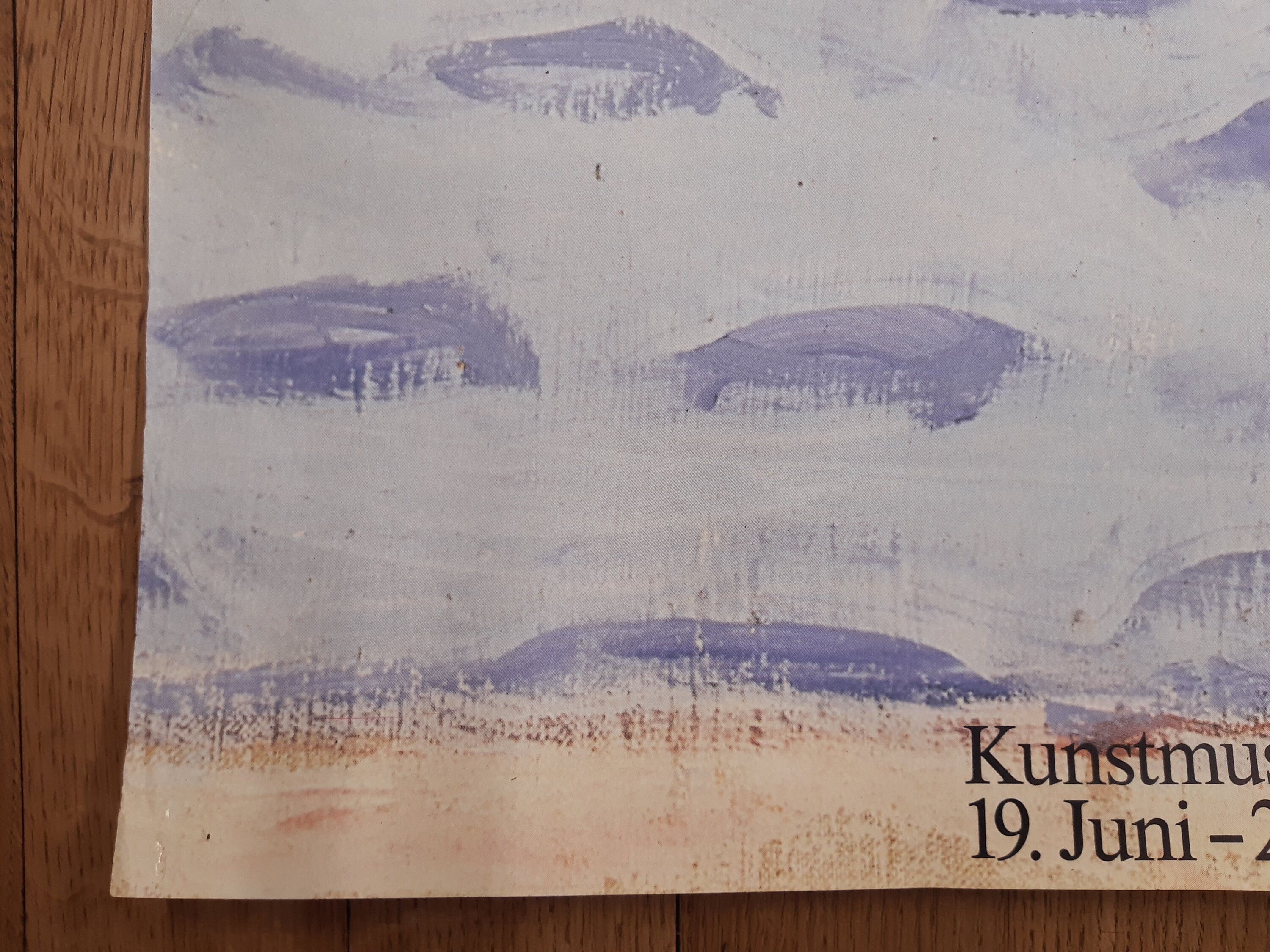 Ferdinand Hodler original art exhibition poster - 35.4"×50.4" (90×128cm)