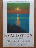 Felix Vallotton art exhibition poster used - 20.1"×30.5" (51×77.5cm)