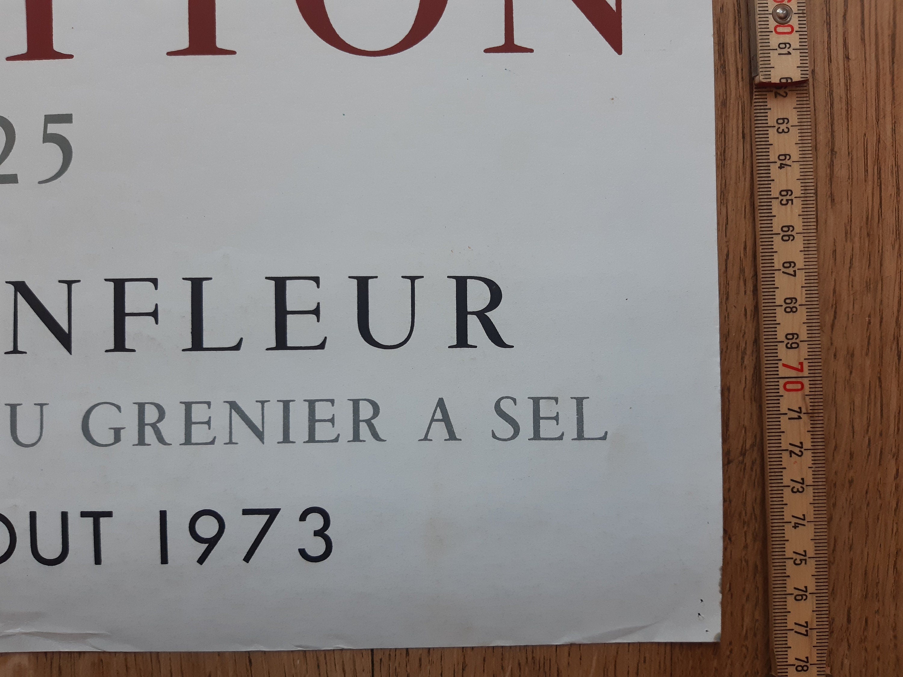 Felix Vallotton art exhibition poster used - 20.1"×30.5" (51×77.5cm)