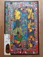 Hundertwasser original Olympic poster used - 25.2"×39.8" (64×101cm)