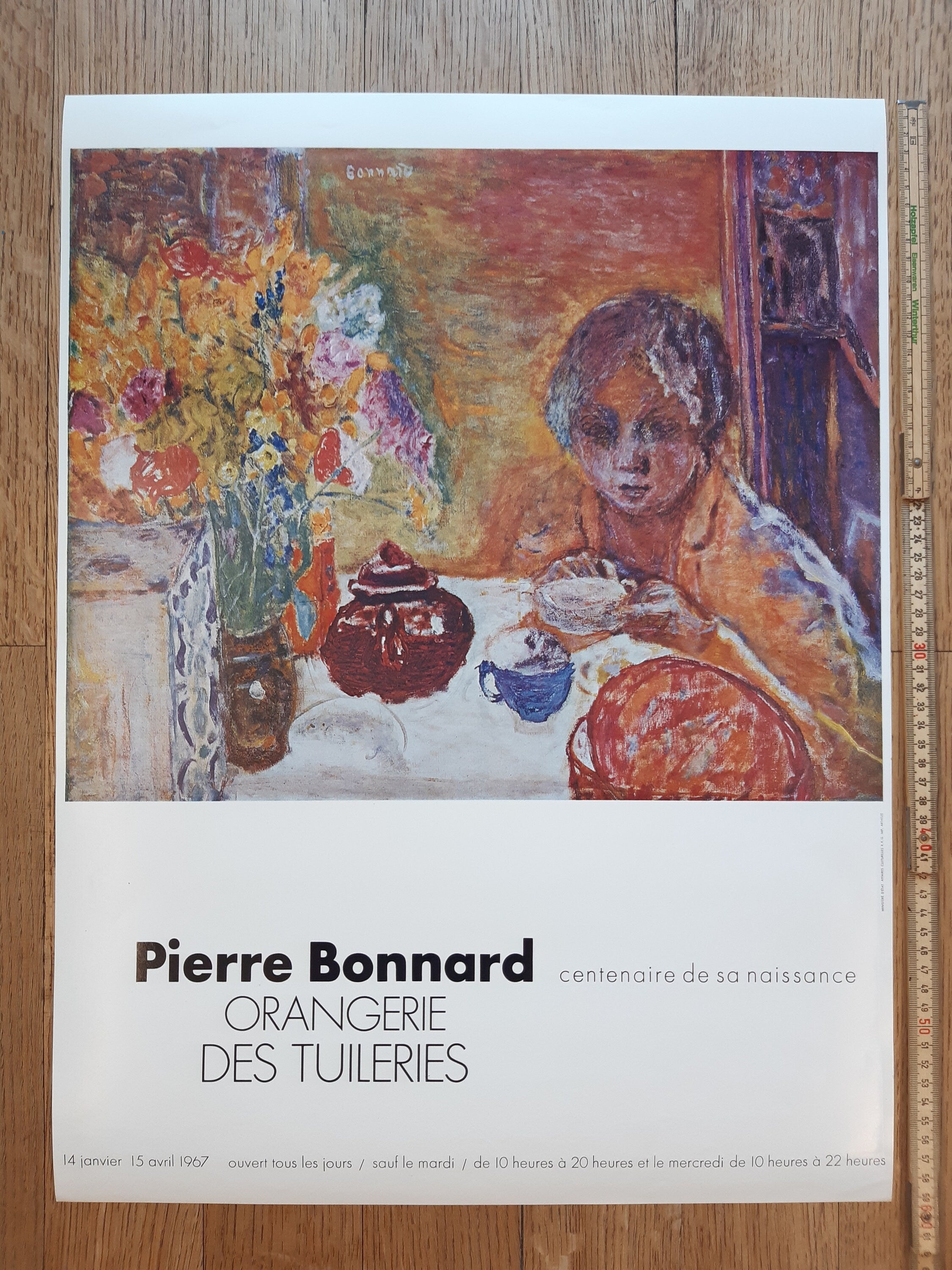 Pierre Bonnard original art poster - 17.6"×23.6" (44.8×60cm)