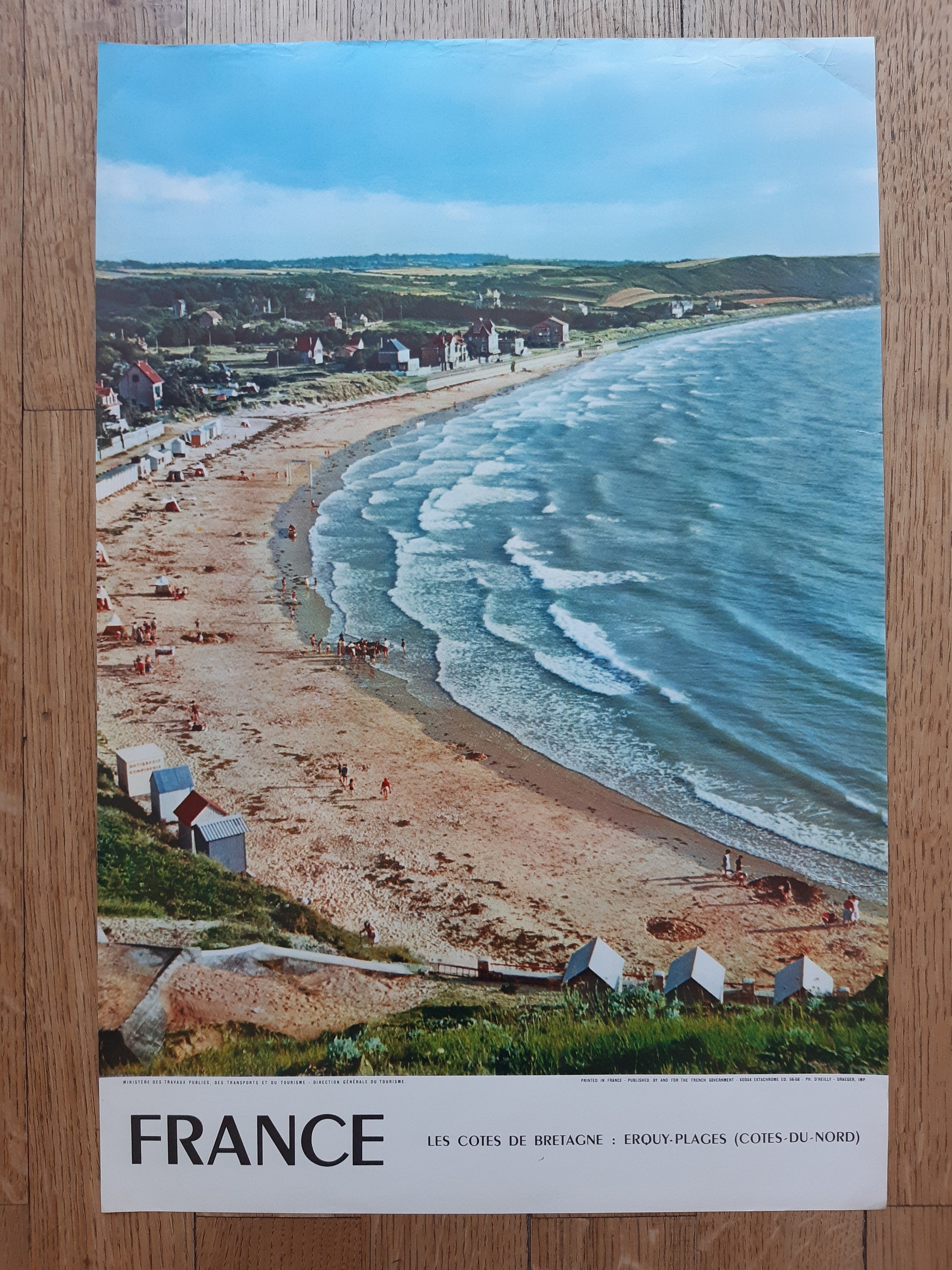 Original französisches Vintage-Reiseplakat – 40×60 cm