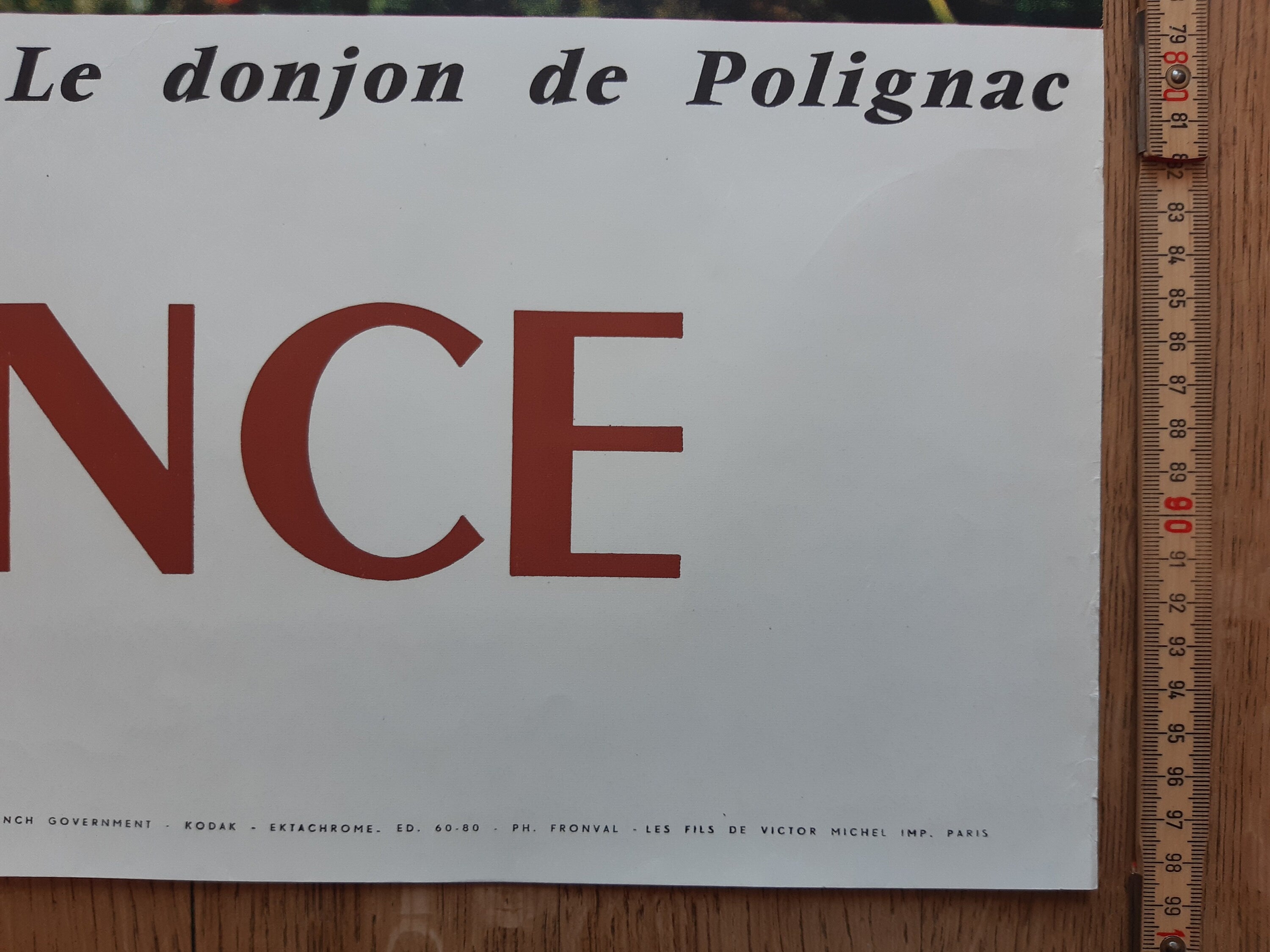 Original französisches Vintage-Reiseplakat – 62×99 cm (24,4"×39,0")