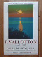 Felix Vallotton art exhibition poster used - 20.1"×30.5" (51×77.5cm)