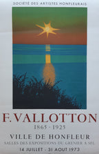 Felix Vallotton art exhibition poster used - 20.1"×30.5" (51×77.5cm)