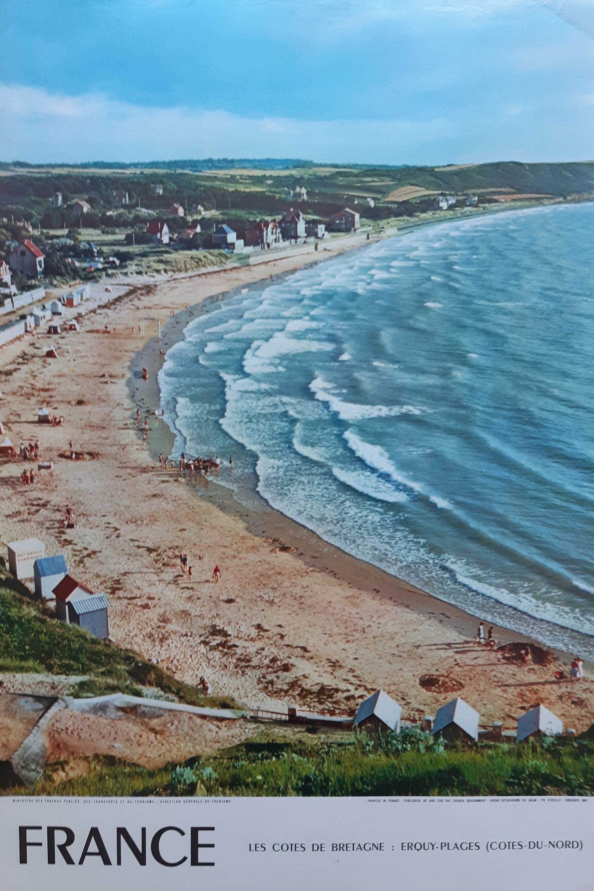 Original französisches Vintage-Reiseplakat – 40×60 cm