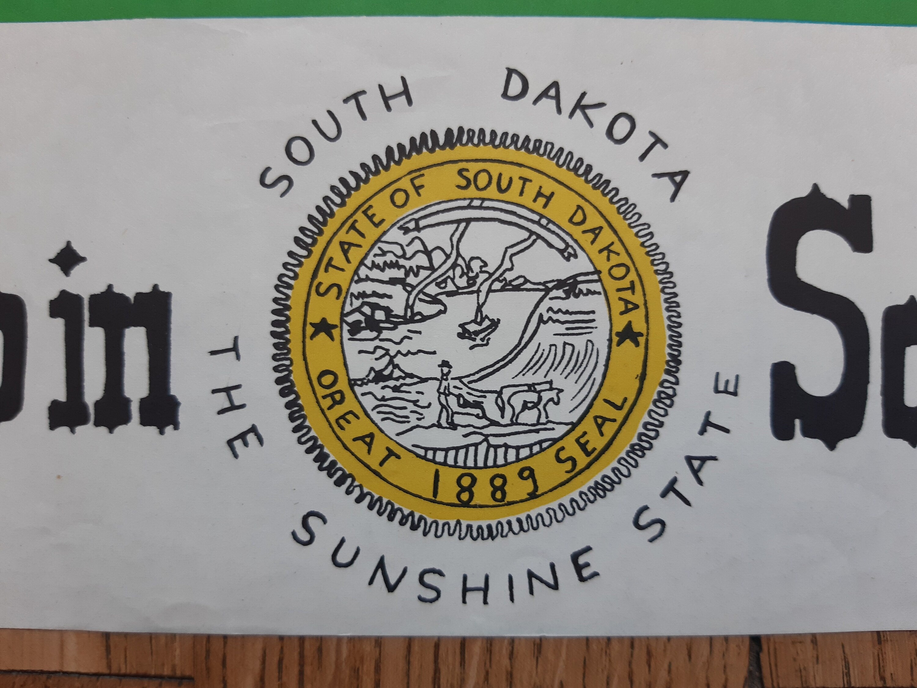 South Dakota Vintage-Reiseposter – 15.7"×23.7" (40×60.2cm)