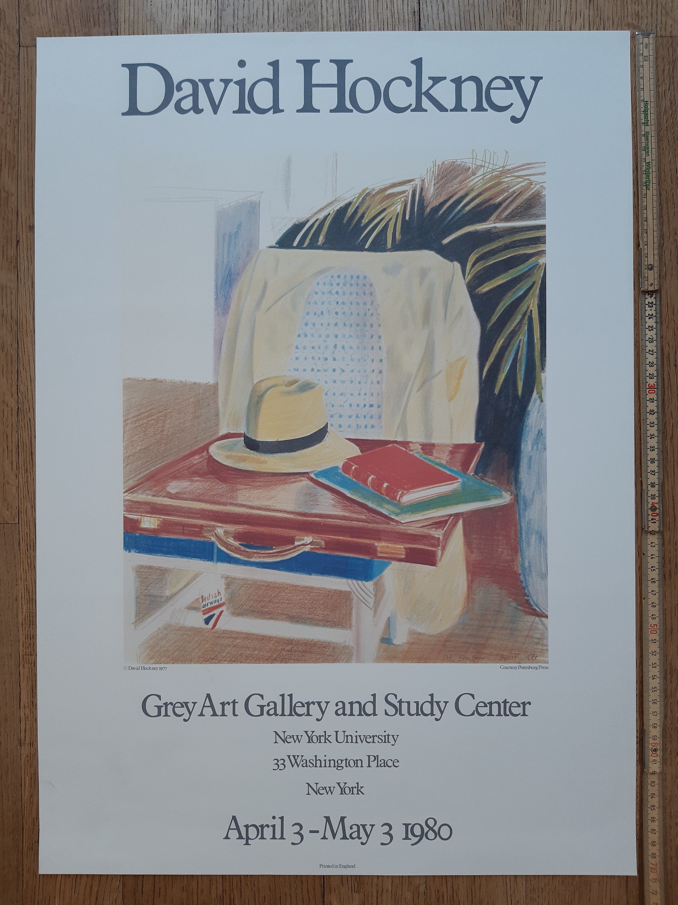 David Hockney original art poster - 19.7"×28.0" (50×71cm)