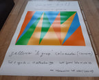 Max Bill Originalplakat + signierte Einladungskarte – 68×98 cm