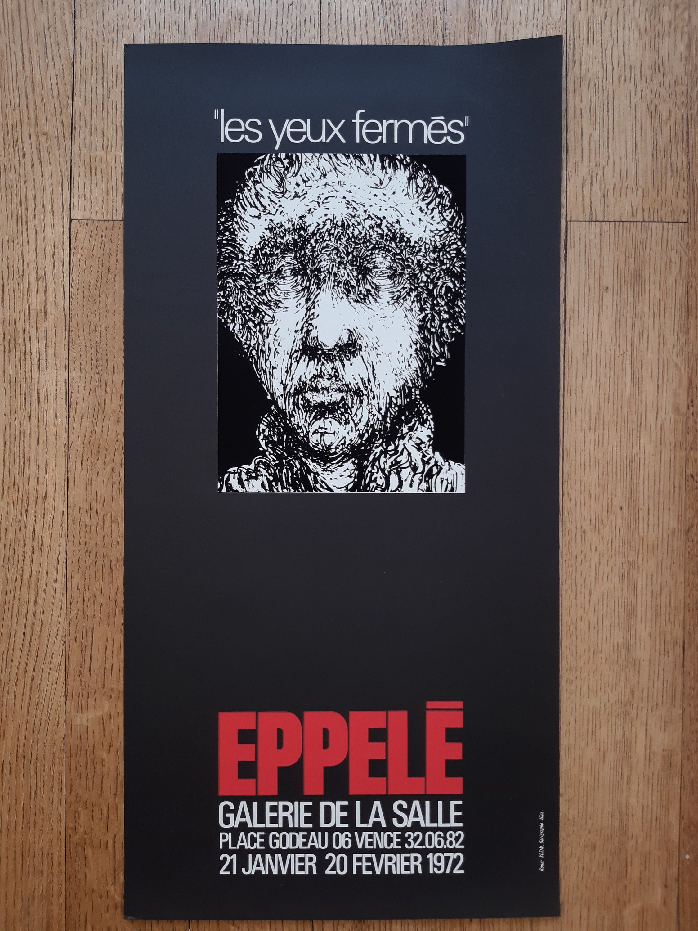 Gerard Eppelé original art poster - 23.6"×11.8" (60×30cm)