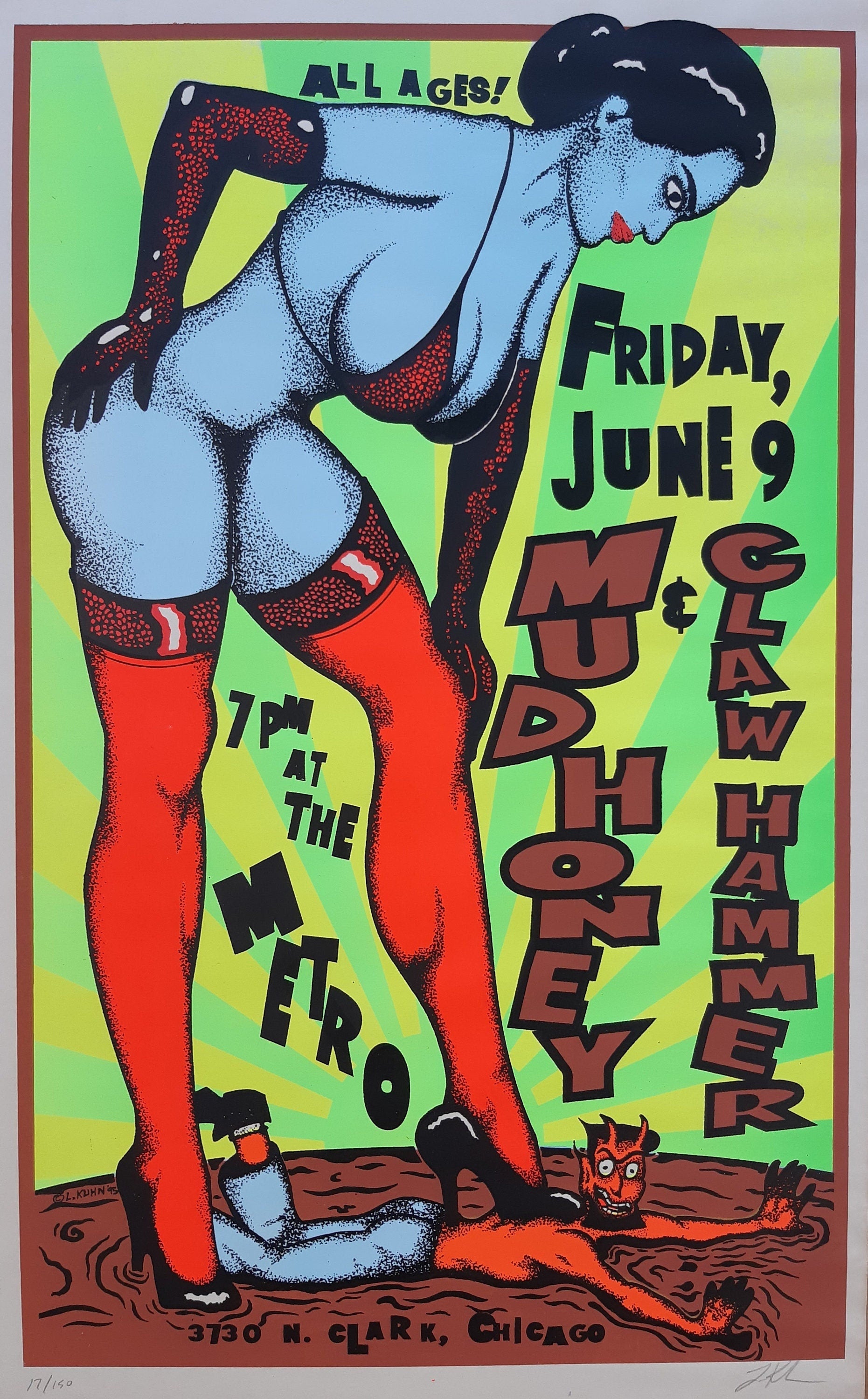 Lindsey Kuhn Original-Poster, handsigniert – 35,8 cm × 58 cm