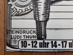 Bernhard Luginbühl original art exhibition poster - 28.1"×40.0" (71.5×101.5cm)