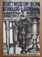 Bernhard Luginbühl original art exhibition poster - 28.1"×40.0" (71.5×101.5cm)
