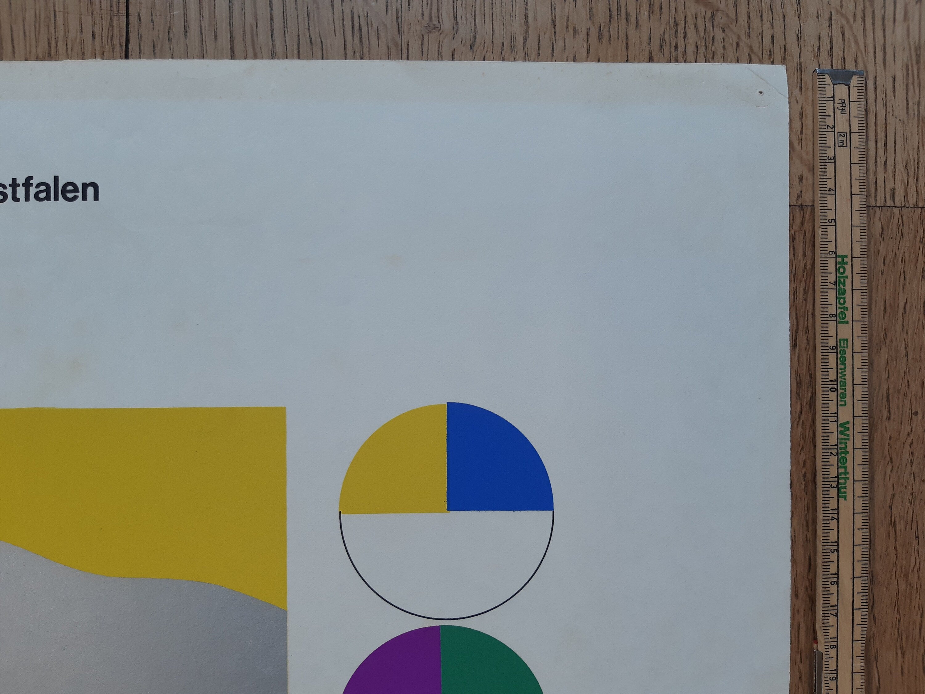 Heinrich Te Laake Kunstausstellungsposter gefaltet – 59,5×83,5 cm