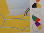 Heinrich Te Laake Kunstausstellungsposter gefaltet – 59,5×83,5 cm