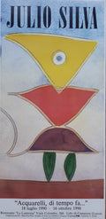 Julio Silva Ausstellungsplakat, Originalkunst – 32,5 × 67 cm