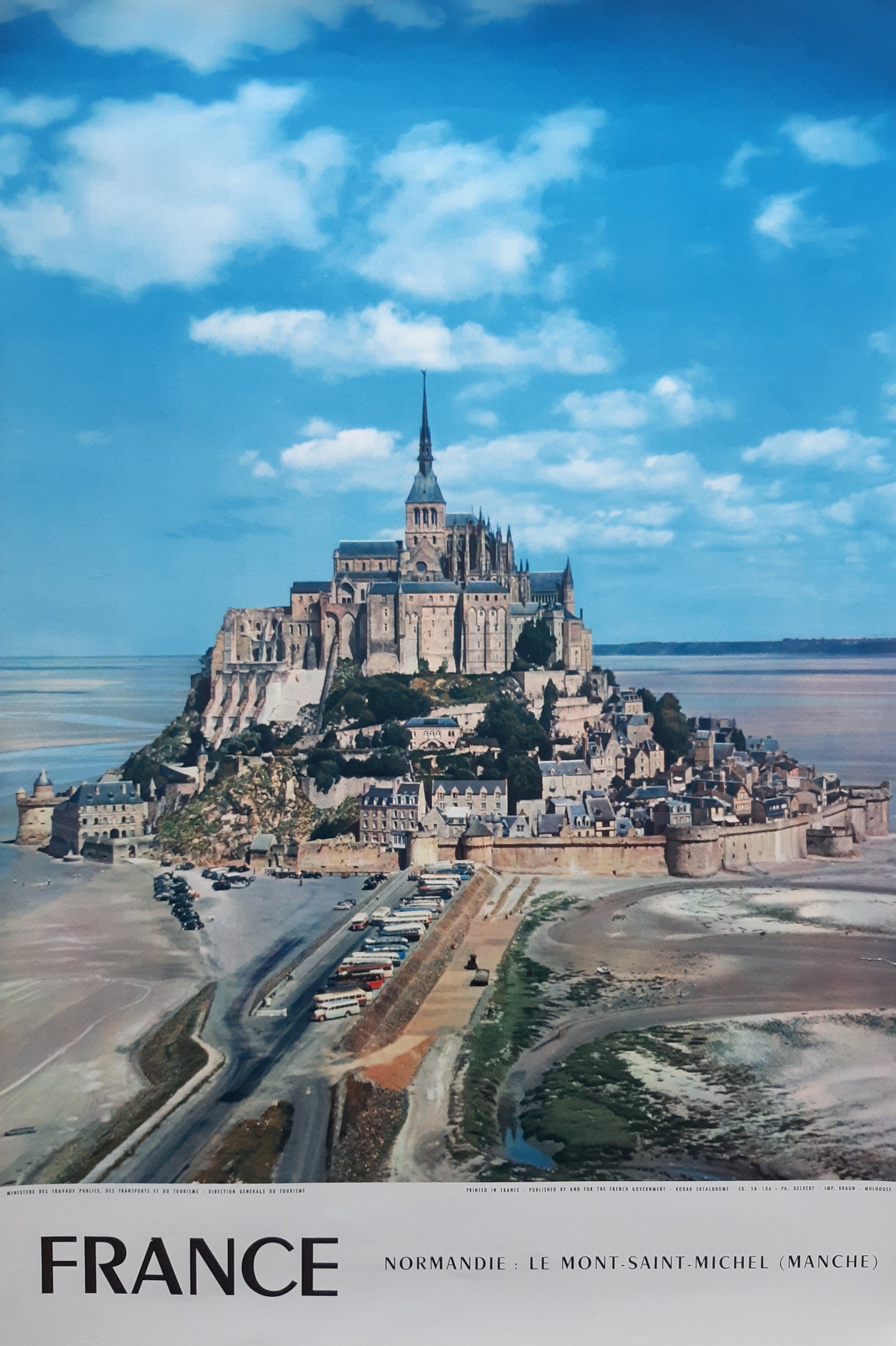 Original französisches Vintage-Reiseplakat – 40×60 cm