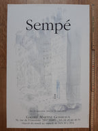 Sempé original exhibition poster - 15.7"×23.6" (40×60cm)