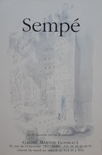 Sempé original exhibition poster - 15.7"×23.6" (40×60cm)