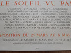 André Derain original art exhibition poster - 20.5"×28.9" (52×73.5cm)