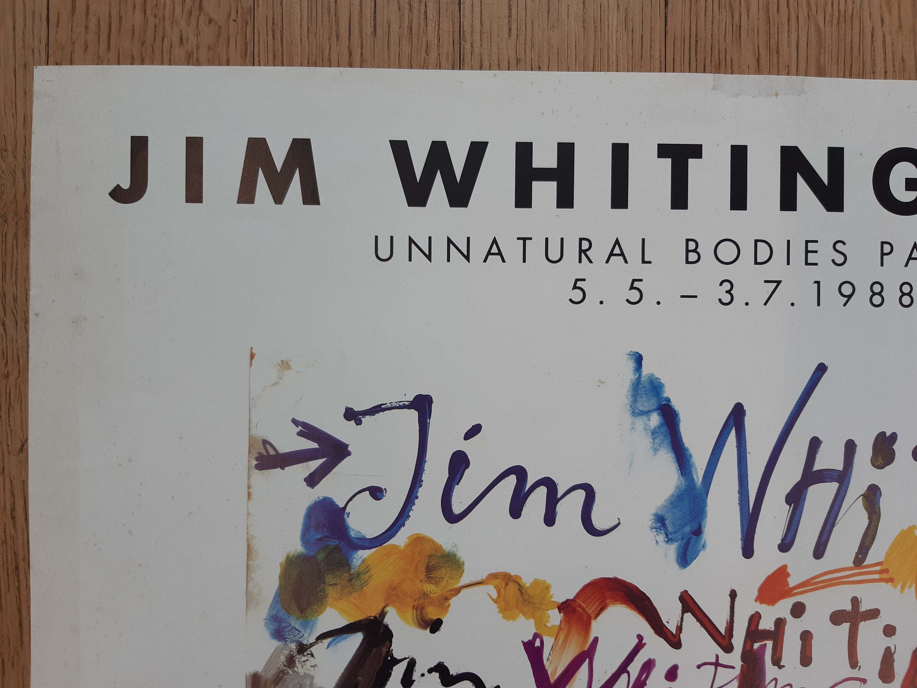 Jim Whithing art exhibition poster Tinguely - 23.4"×33.1" (59.4×84cm)