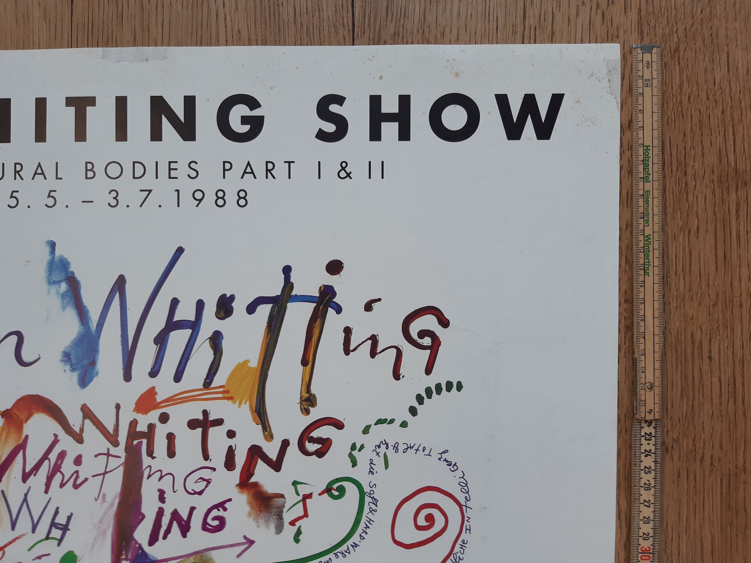 Jim Whithing art exhibition poster Tinguely - 23.4"×33.1" (59.4×84cm)