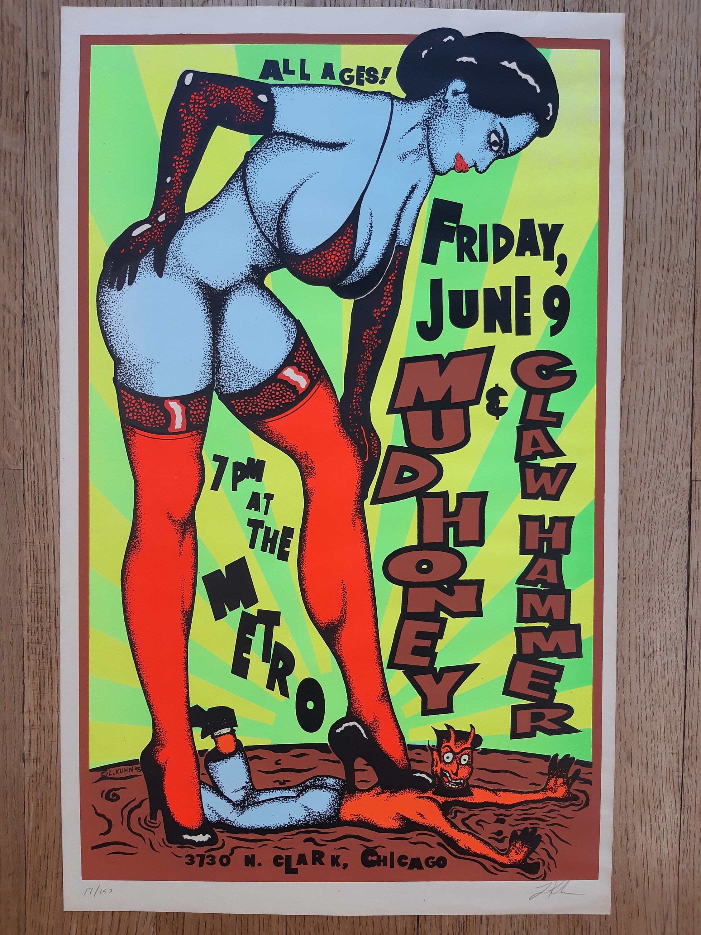 Lindsey Kuhn Original-Poster, handsigniert – 35,8 cm × 58 cm