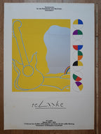 Heinrich Te Laake Kunstausstellungsposter gefaltet – 59,5×83,5 cm