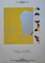 Heinrich Te Laake Kunstausstellungsposter gefaltet – 59,5×83,5 cm