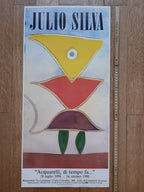 Julio Silva Ausstellungsplakat, Originalkunst – 32,5 × 67 cm
