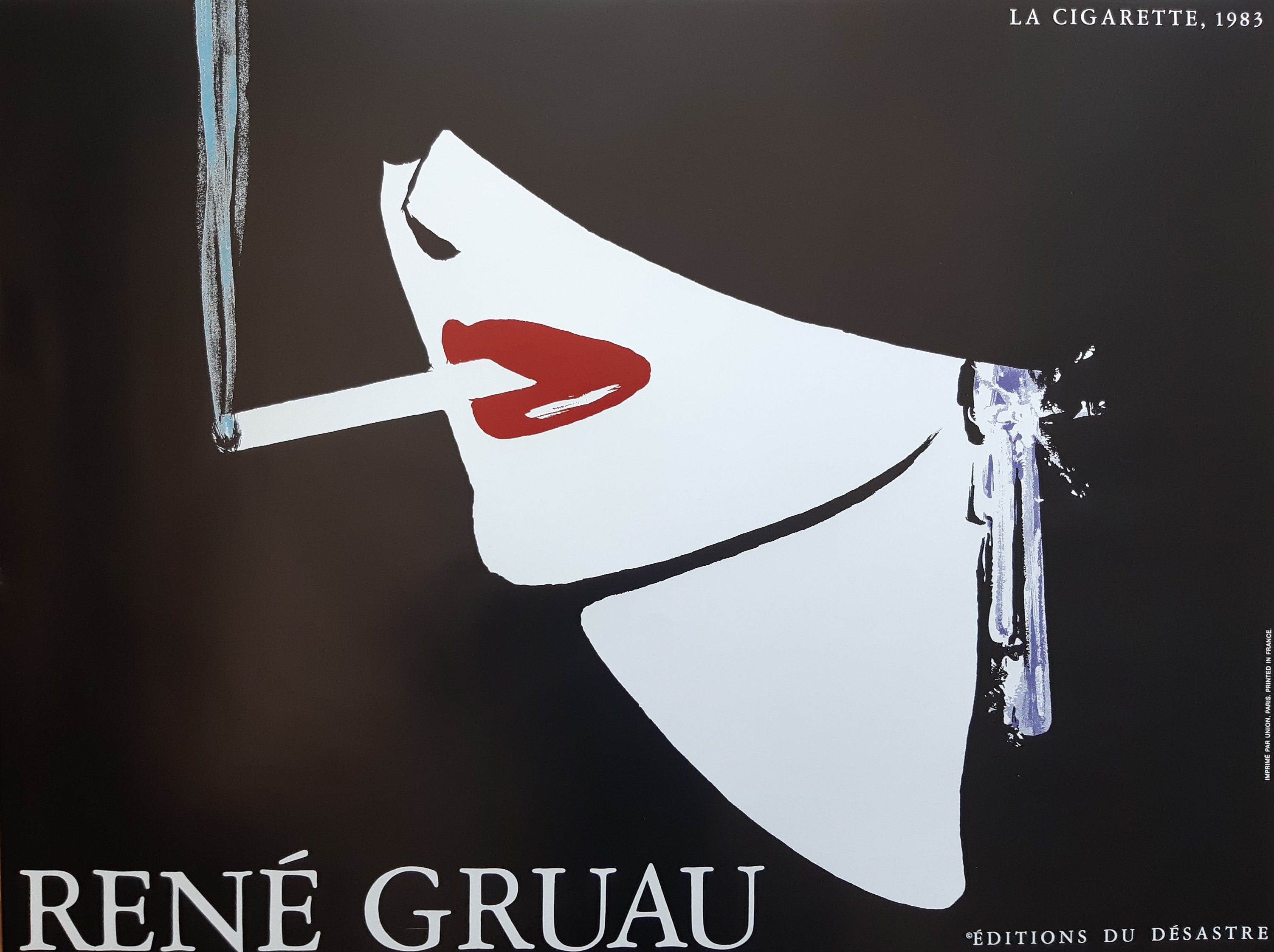 René Gruau Original-Kunstdruck-Poster – 79,2×60cm